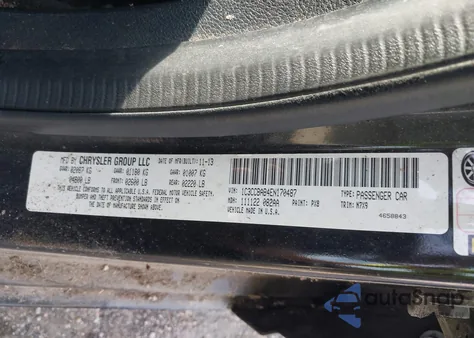 2014 Chrysler 200 Lx z USA, uszkodzony, nr VIN 1C3CCBAB4EN170487